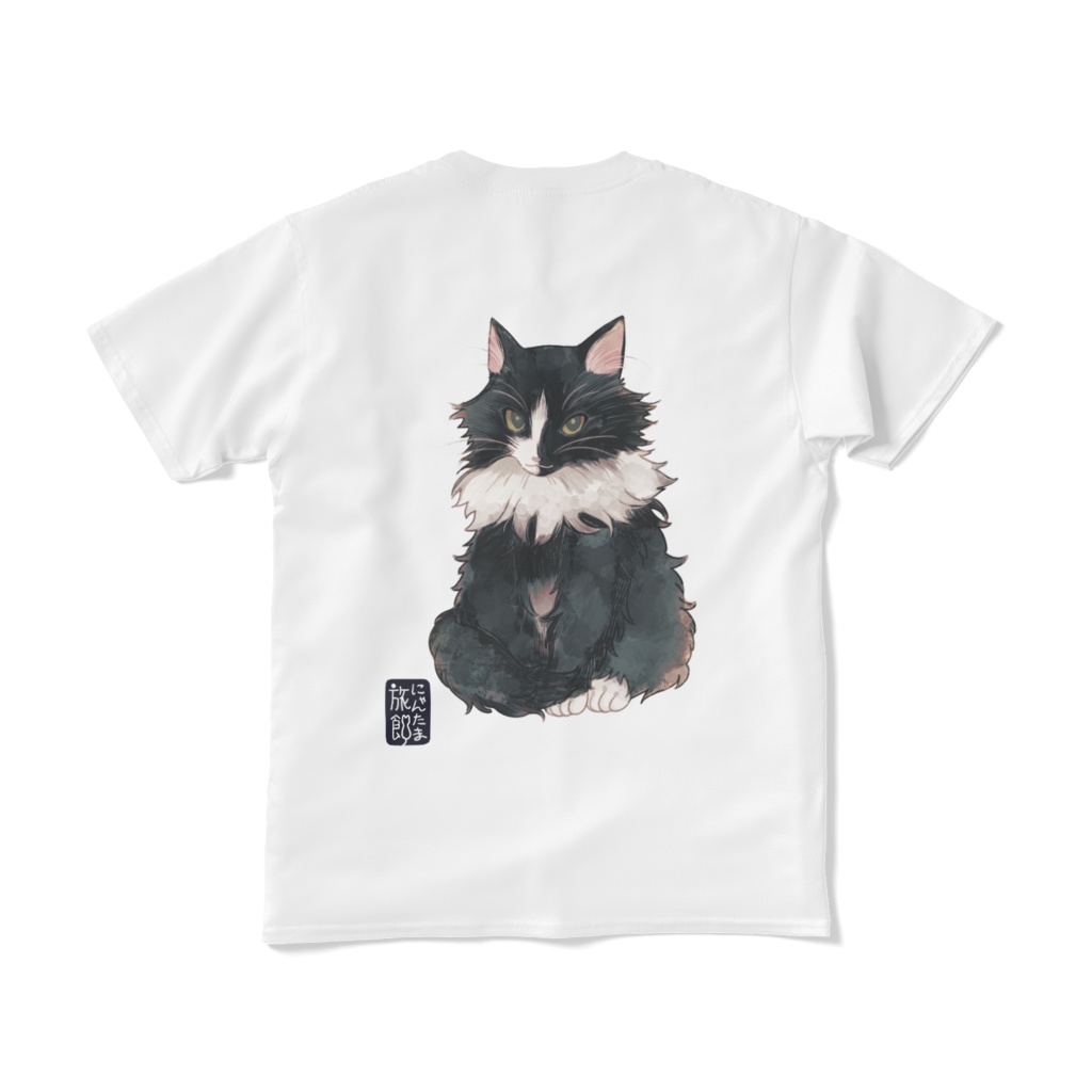 にゃんたま旅館Tシャツ【柄:フィガロ背面】
