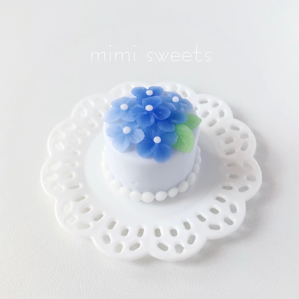 1/3 あじさいケーキ(青色)