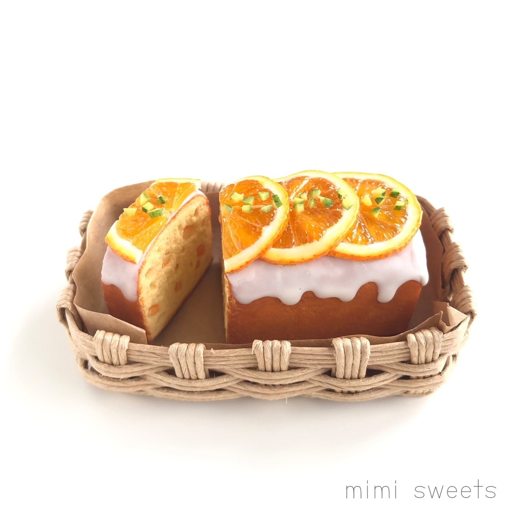 1/3 オレンジパウンドケーキ(ホール+1カット)