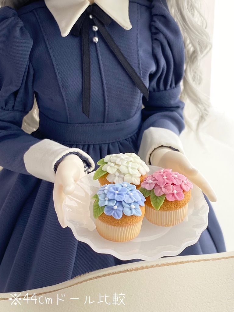 1/3 紫陽花カップケーキ