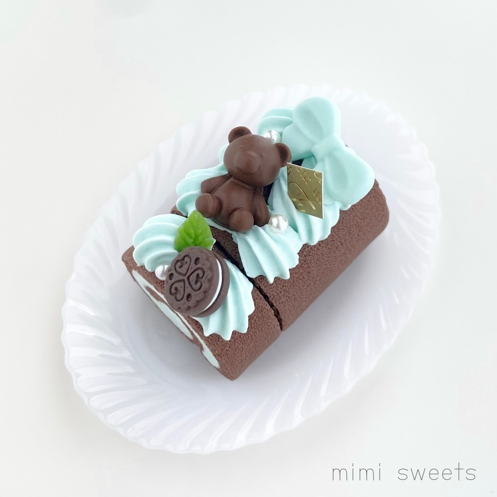 1/3 チョコミントロールケーキ(ホール+1カット)