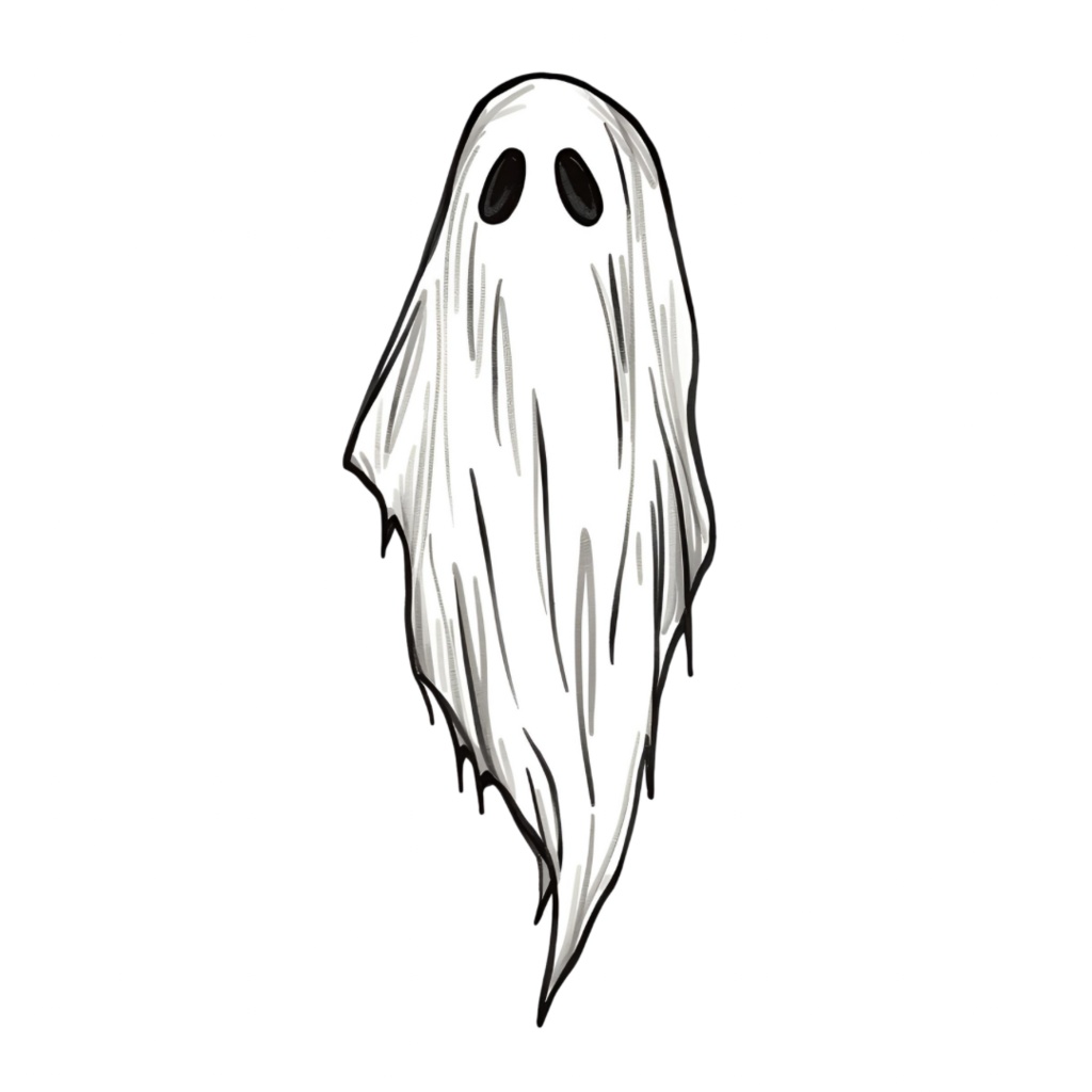 大人っぽいシックなハロウィン手描き風クリップアート9点