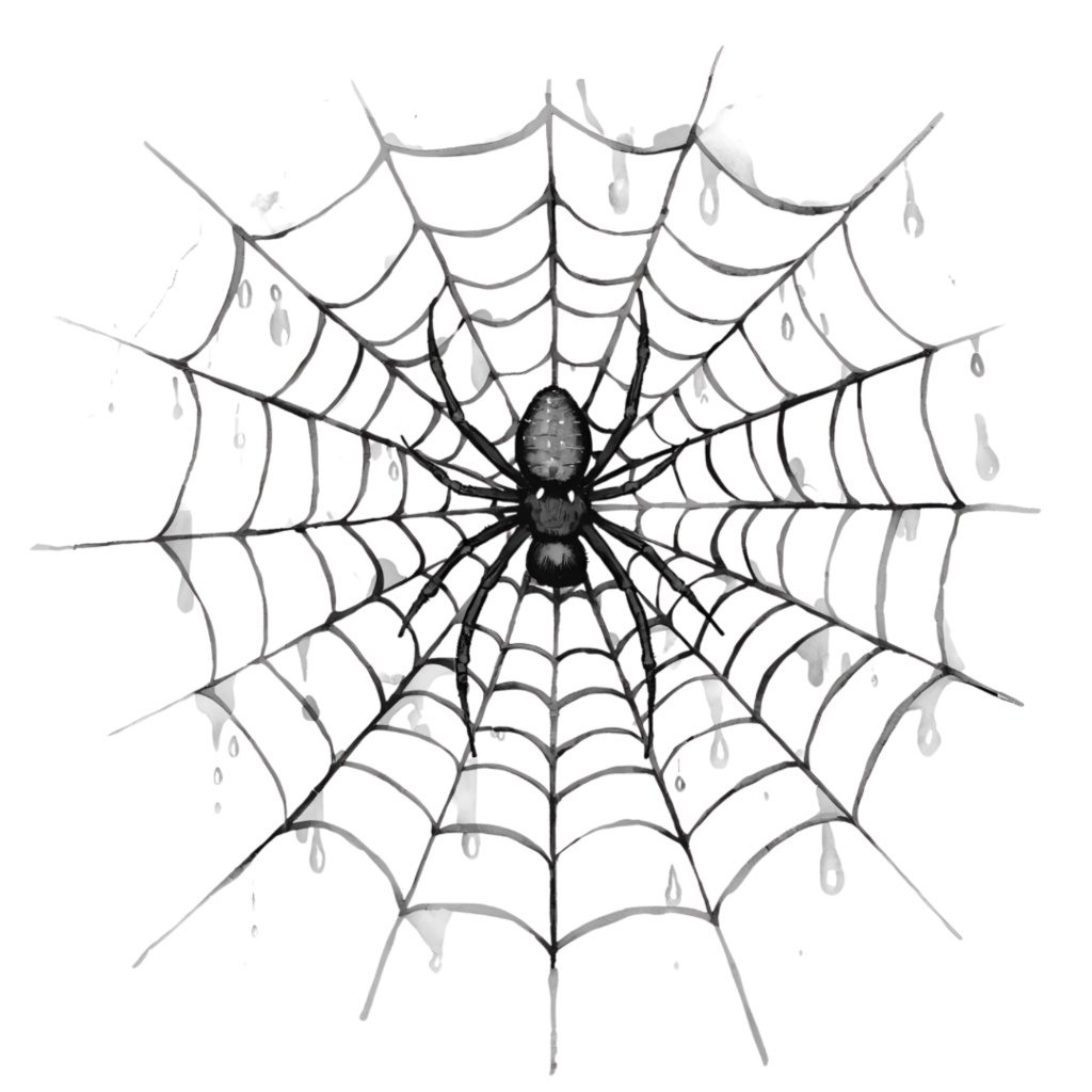 大人っぽいシックなハロウィン手描き風クリップアート9点