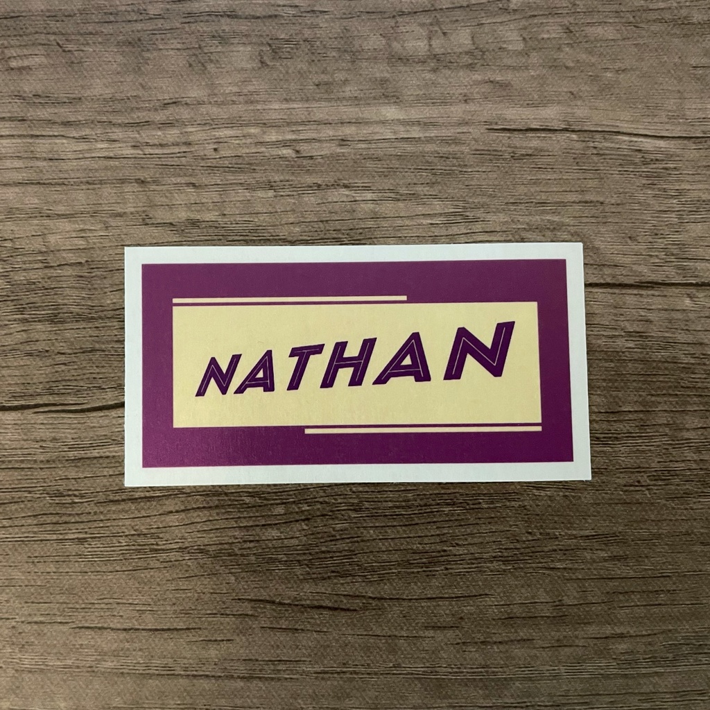 Nathan ステッカー