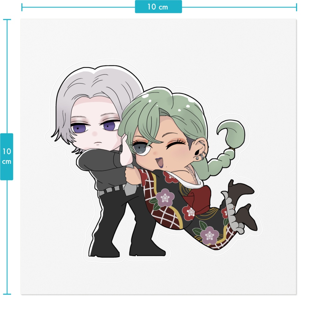 アザフチと樹麗穴のわくわくステッカー