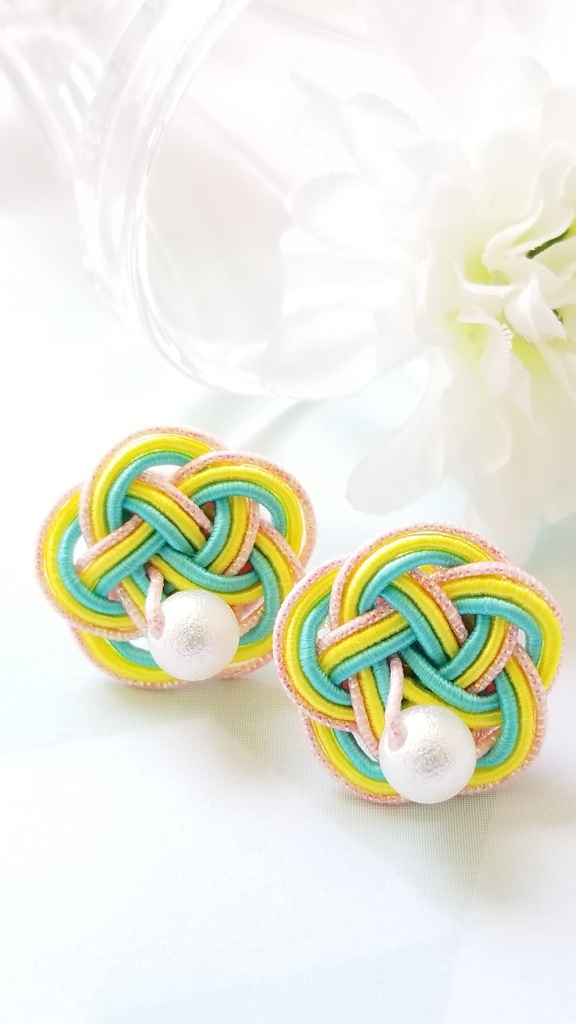 水引ピアス【ポップ】