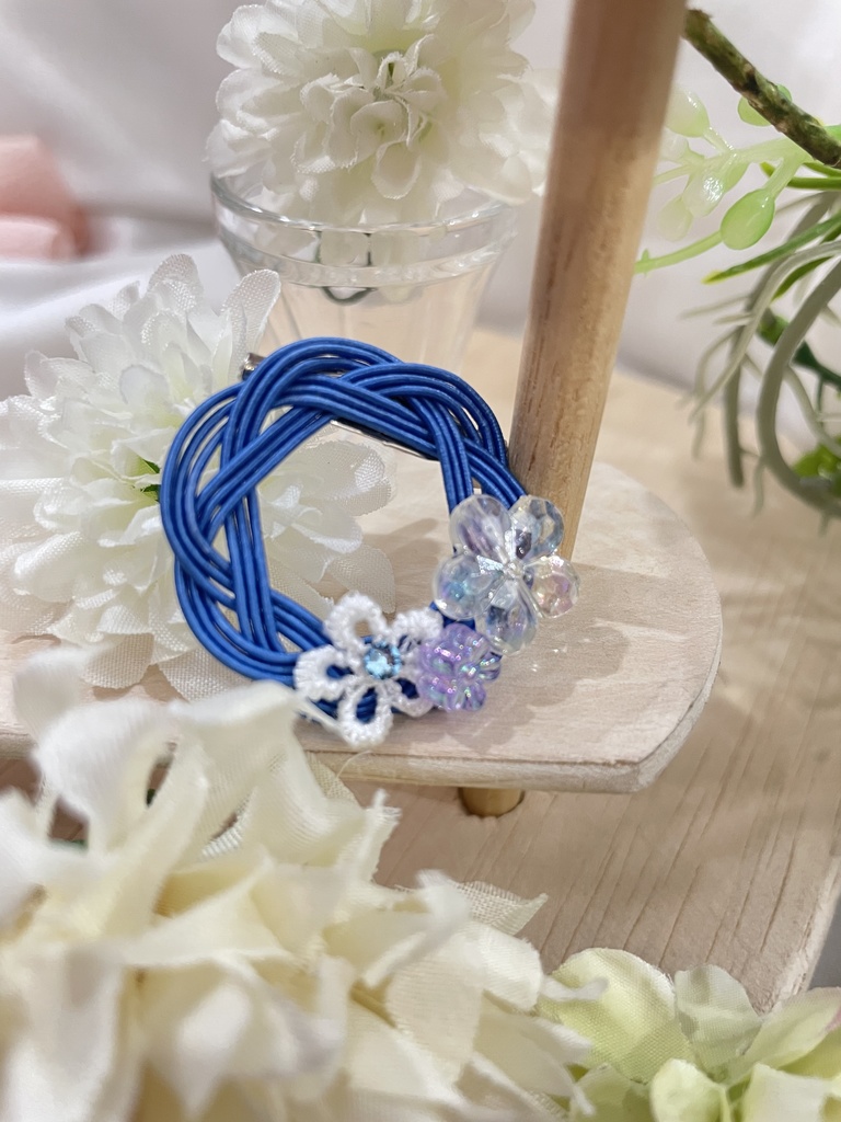 水引ブローチ 霜葵花 Irodori Booth