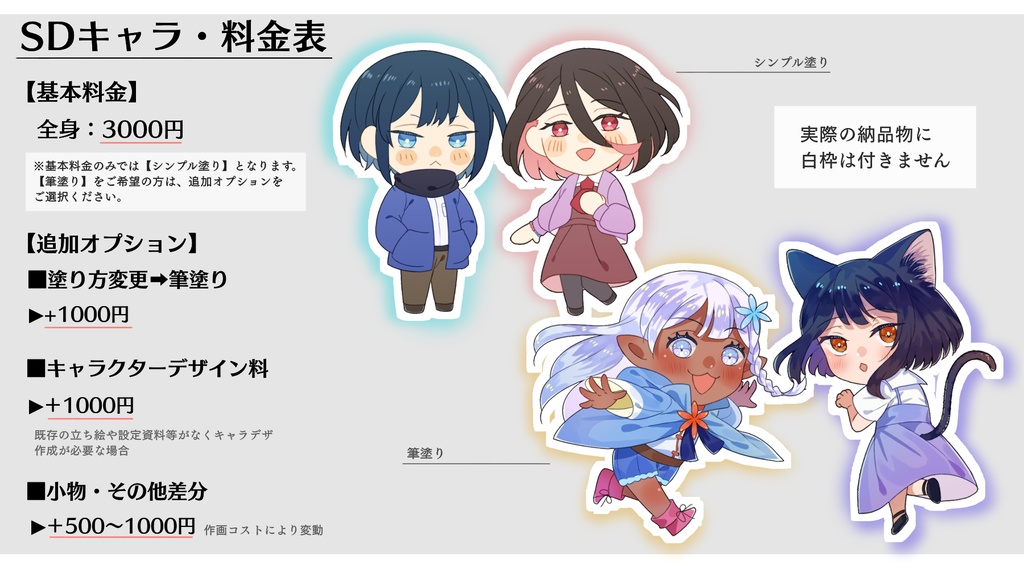 【有償依頼】SDキャラ/スタンプ(LINE・Discord他)