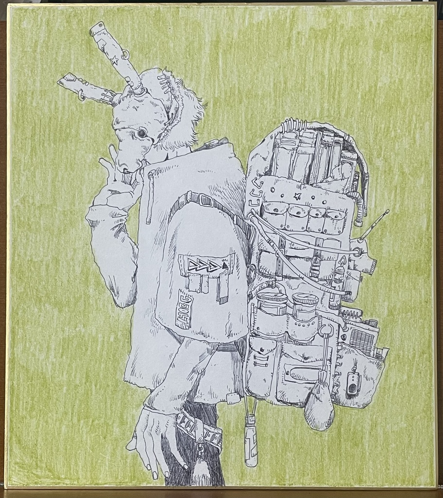 オリジナル 色紙イラスト