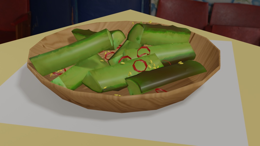 餃子と胡瓜の漬物セット