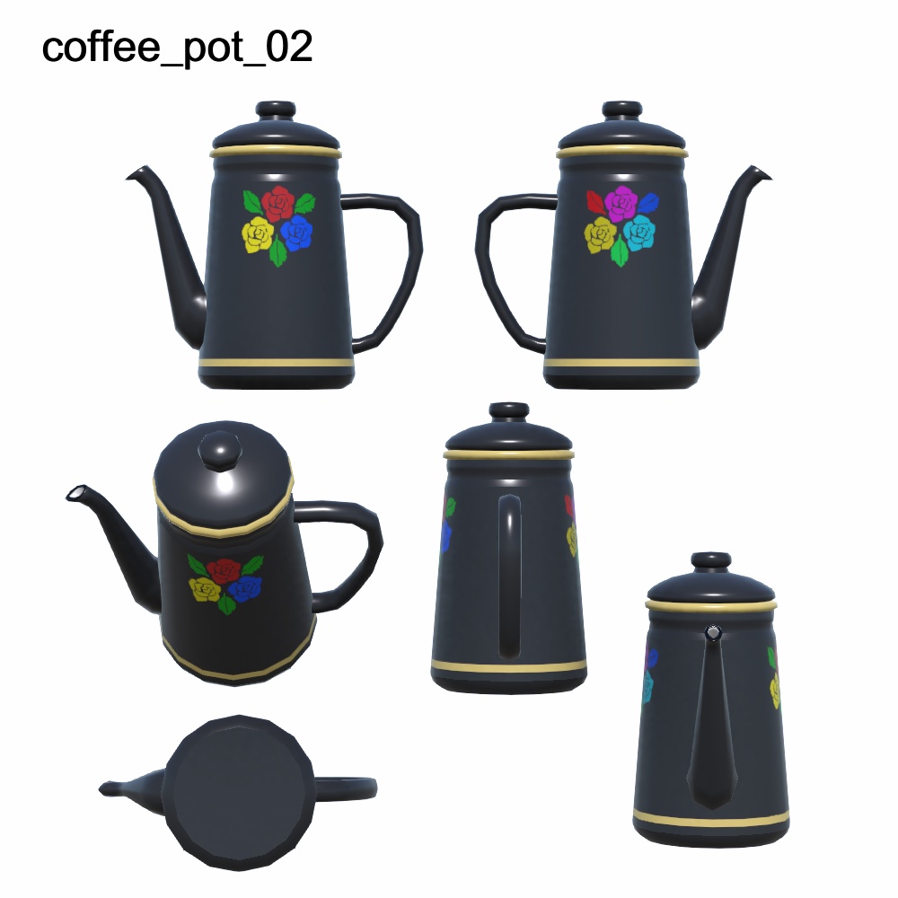 【3Dモデル】コーヒーポット