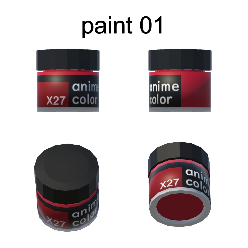 【3Dモデル】アニメカラー