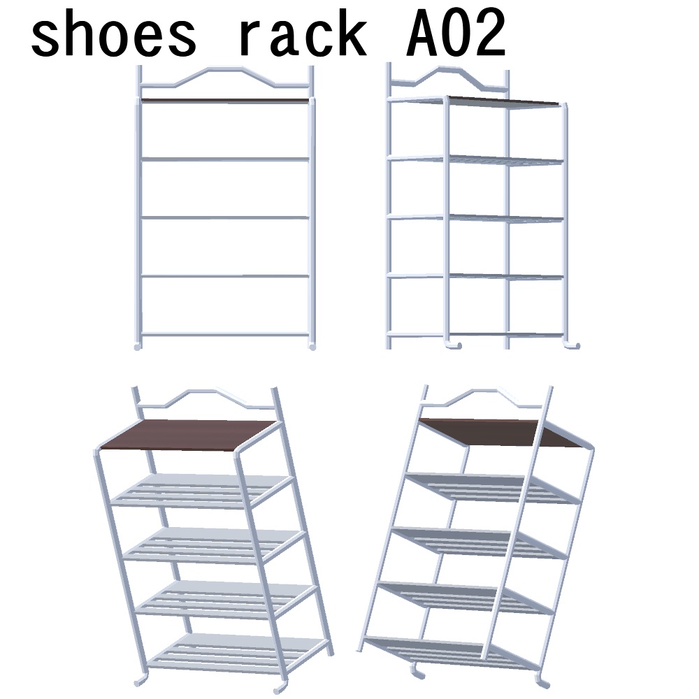 【3Dモデル】シューズラック