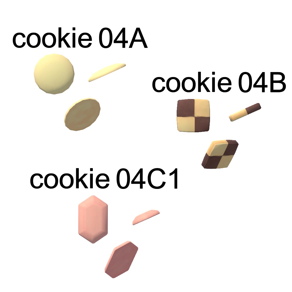 【3Dモデル】箱入りクッキー