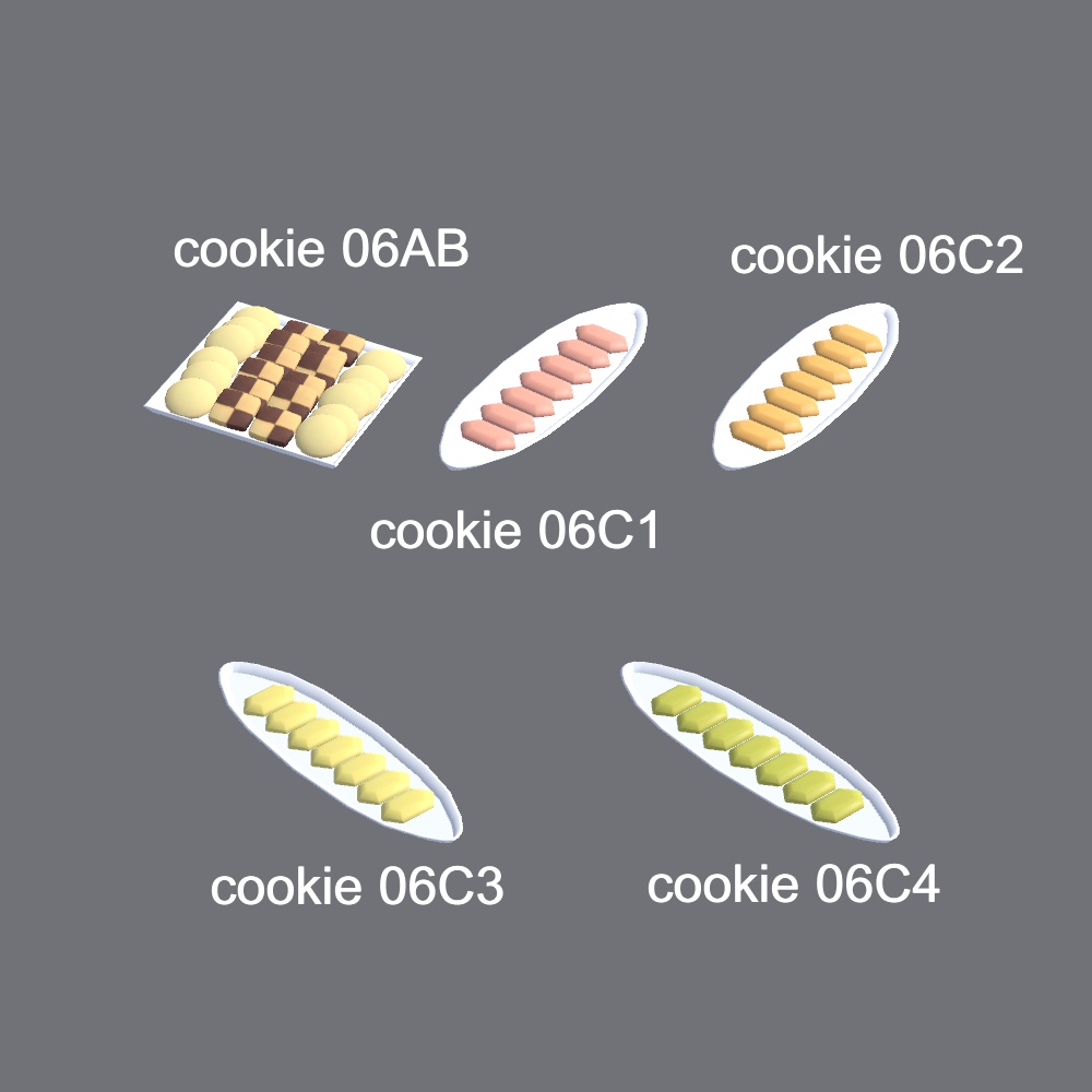 【3Dモデル】箱入りクッキー