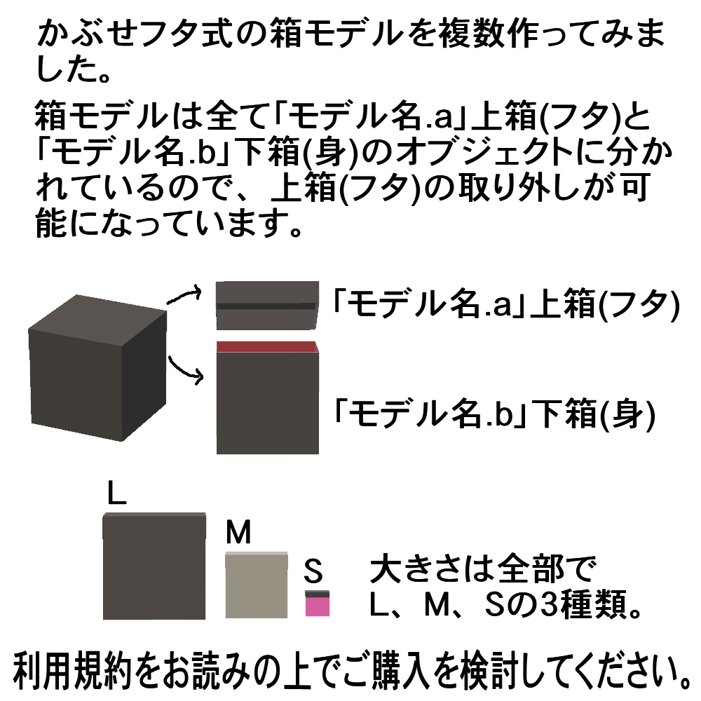 【3Dモデル】ボックスセット