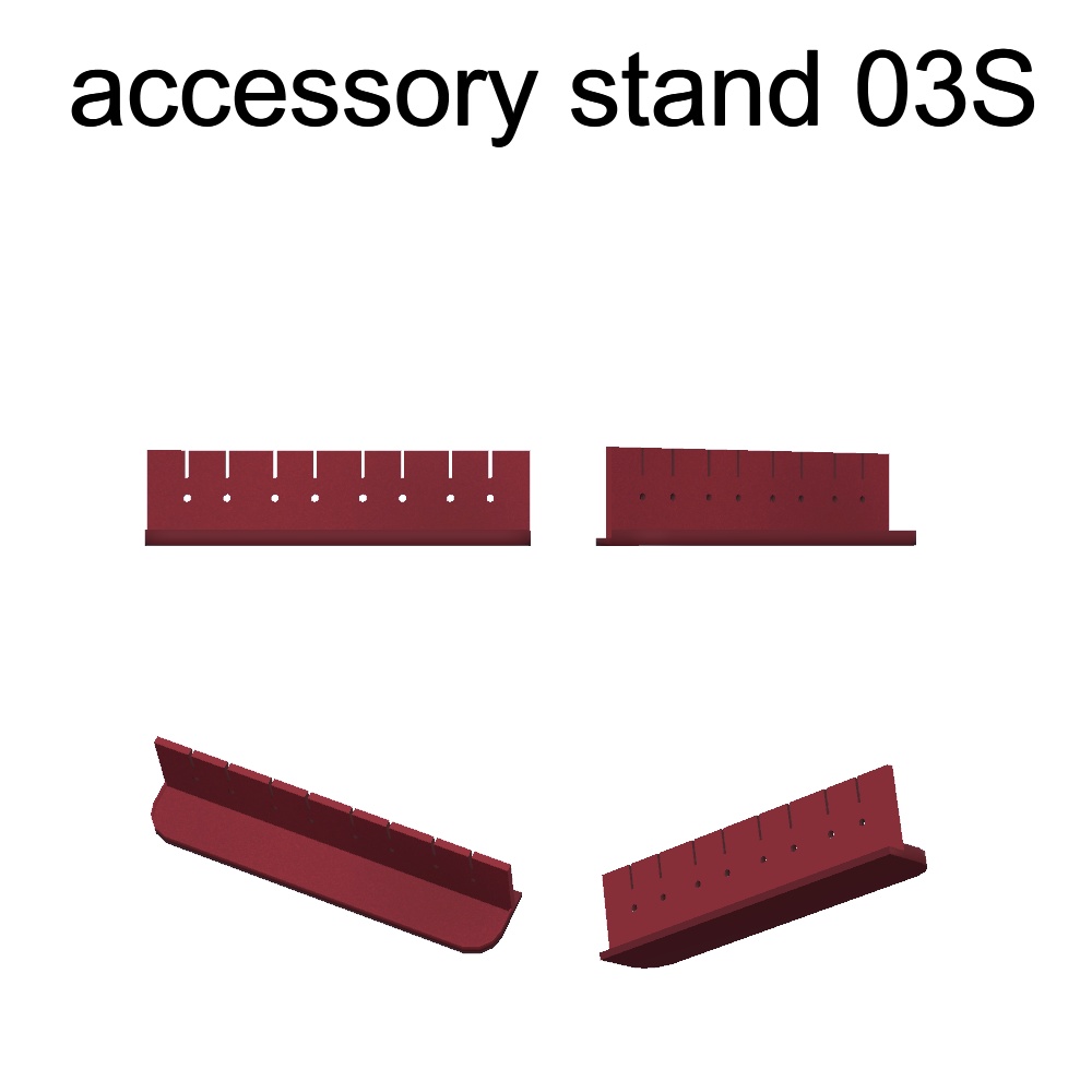 【3Dモデル】アクセサリースタンド(イヤリング、ヘアピン付き)