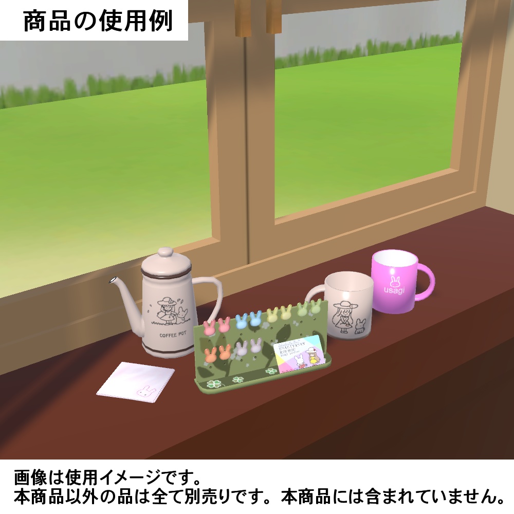 【3Dモデル】アクセサリースタンド(イヤリング、ヘアピン付き)