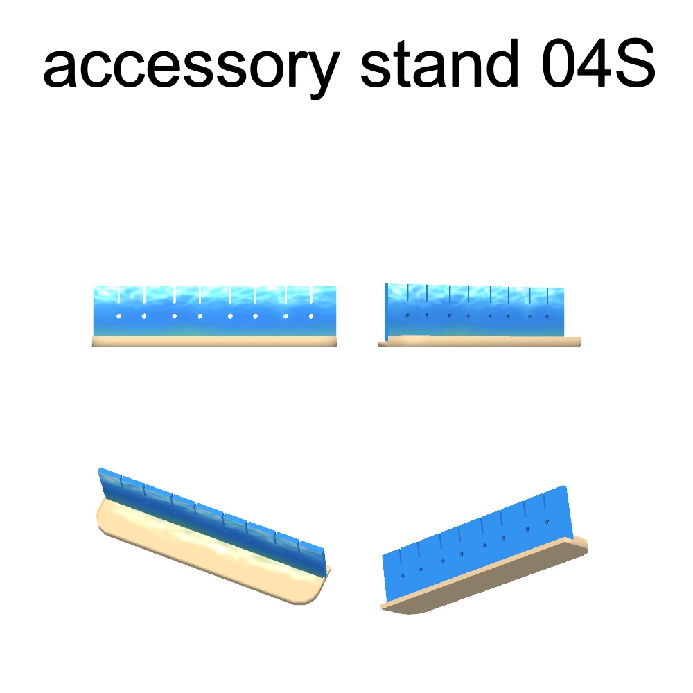 【3Dモデル】アクセサリースタンド(イヤリング、ヘアピン付き)