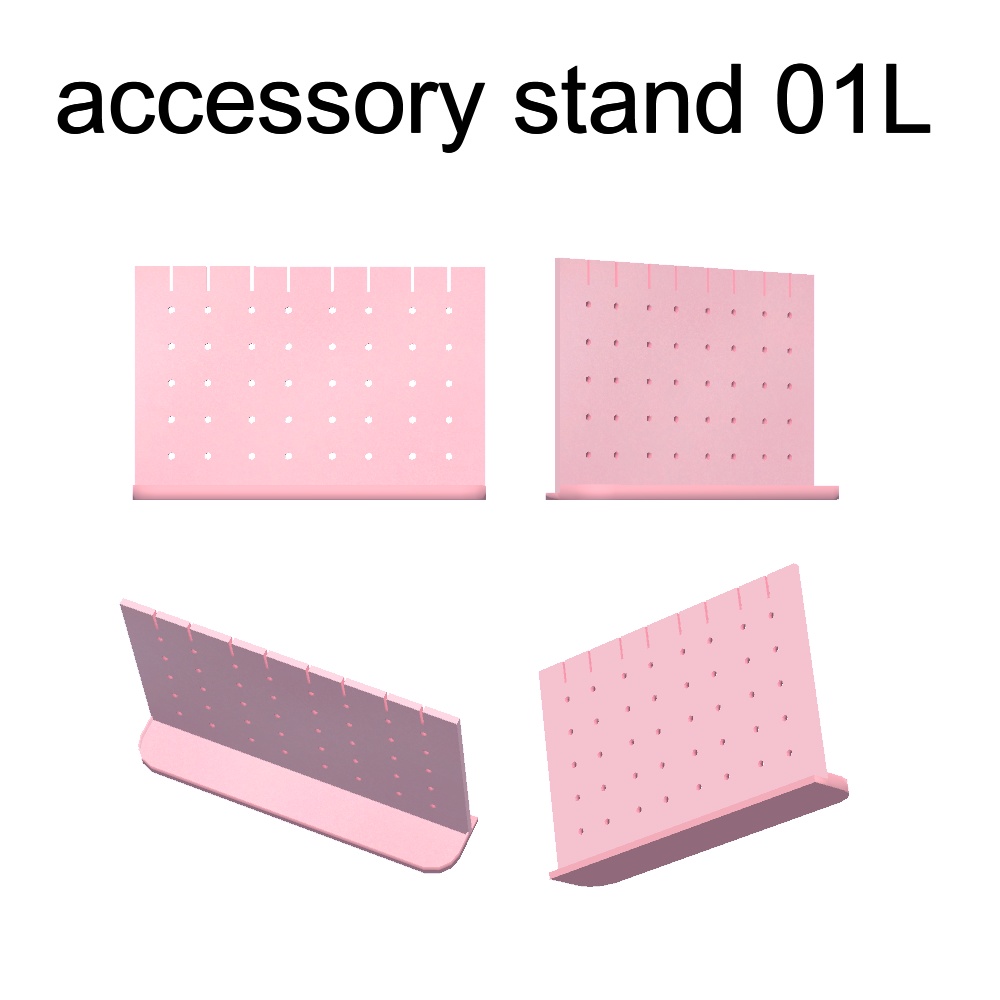 【3Dモデル】アクセサリースタンド(イヤリング、ヘアピン付き)