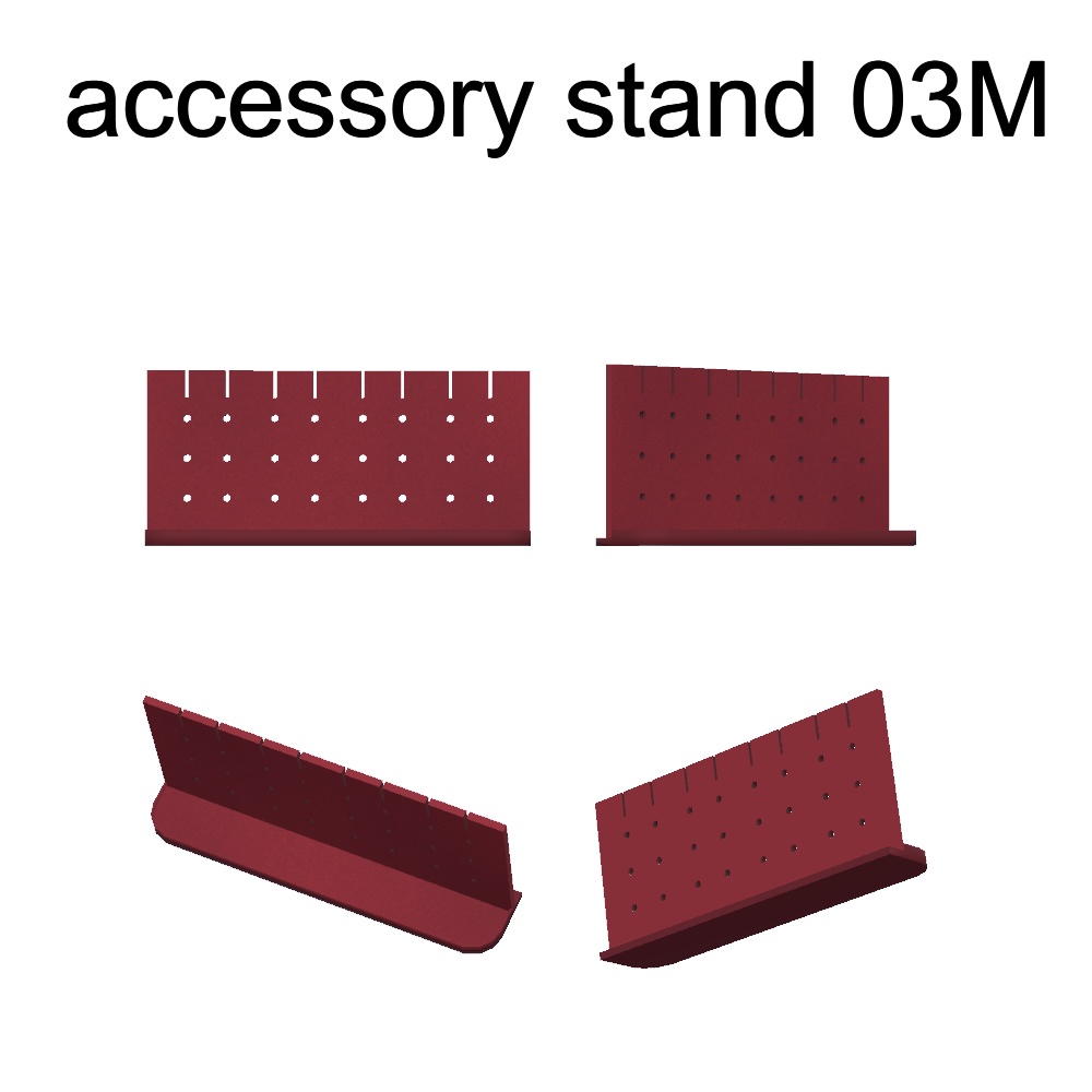 【3Dモデル】アクセサリースタンド(イヤリング、ヘアピン付き)