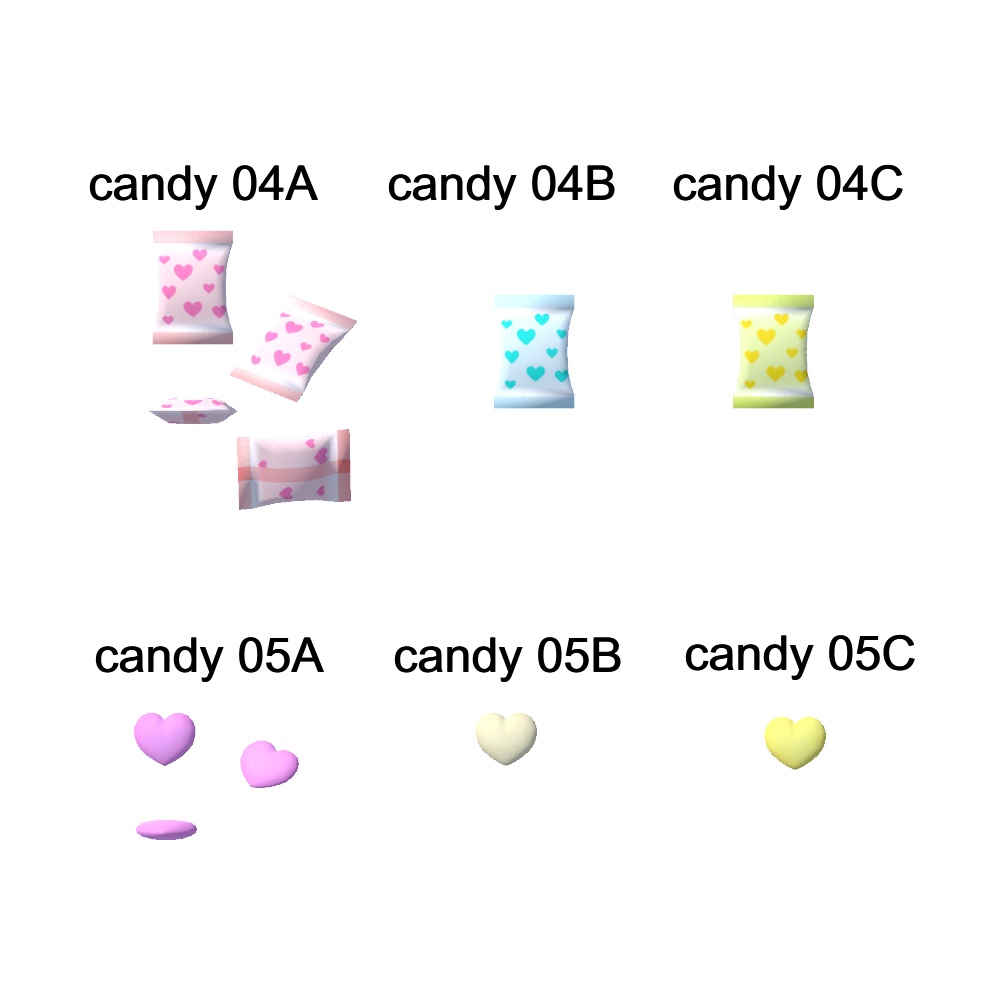 【3Dモデル】箱入りキャンディー