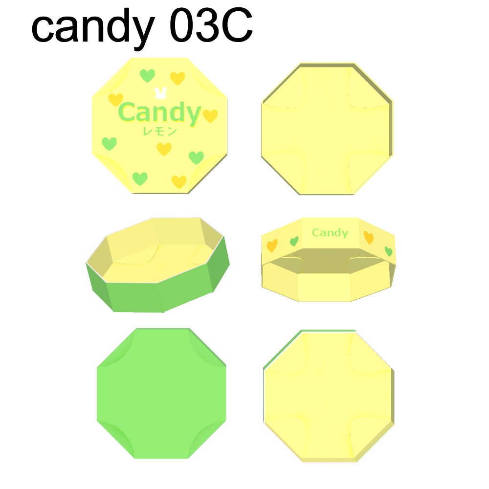【3Dモデル】箱入りキャンディー