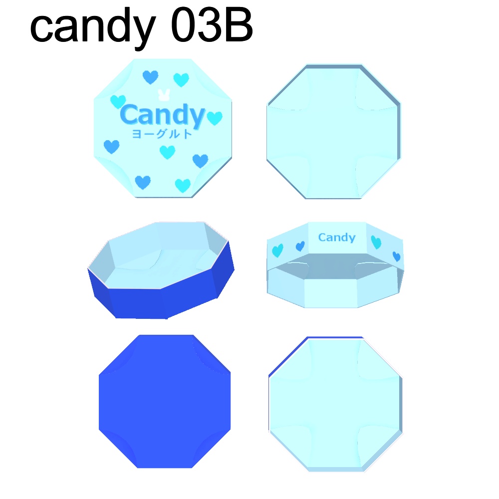 【3Dモデル】箱入りキャンディー