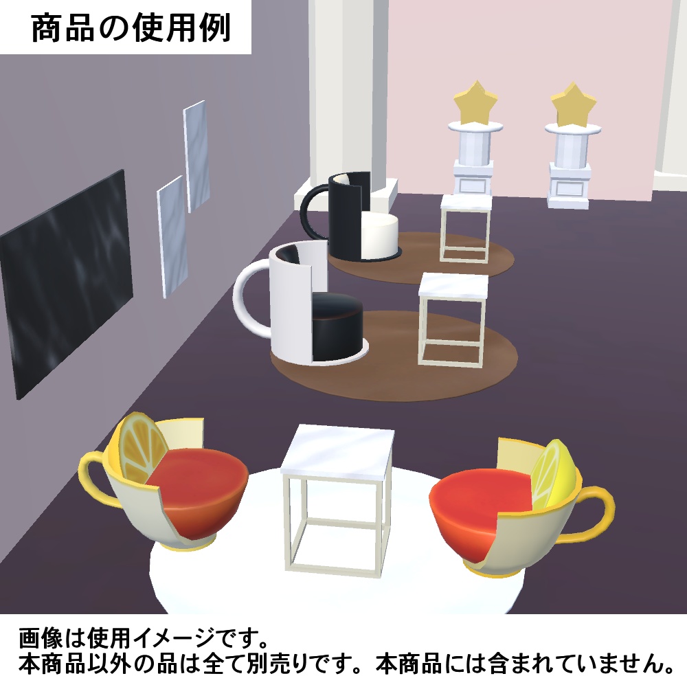 【3Dモデル】2階付きエントランスホール