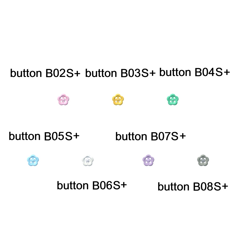 【3Dモデル】お洋服につける留め具ボタンセット