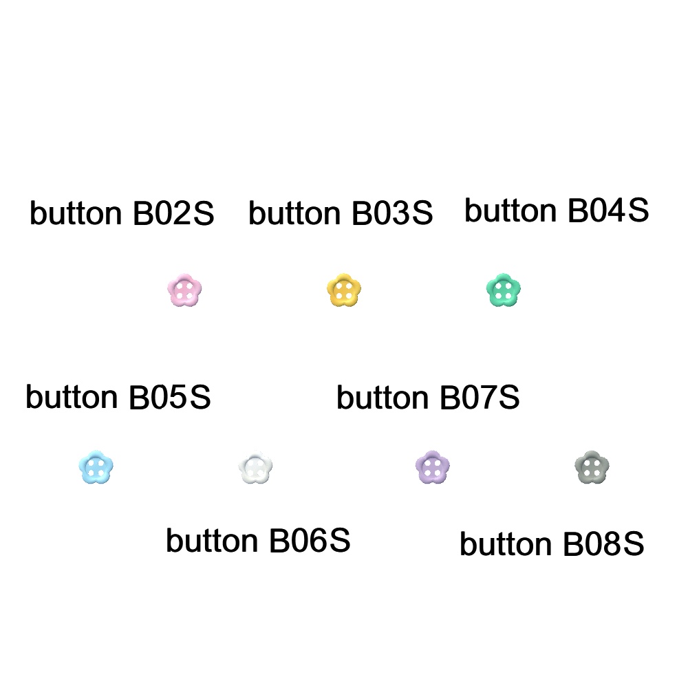 【3Dモデル】お洋服につける留め具ボタンセット