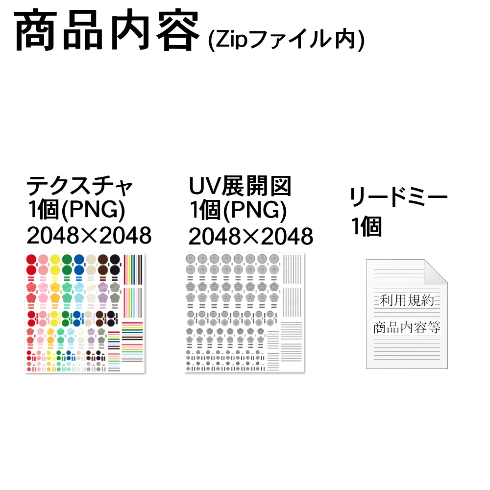 【3Dモデル】お洋服につける留め具ボタンセット