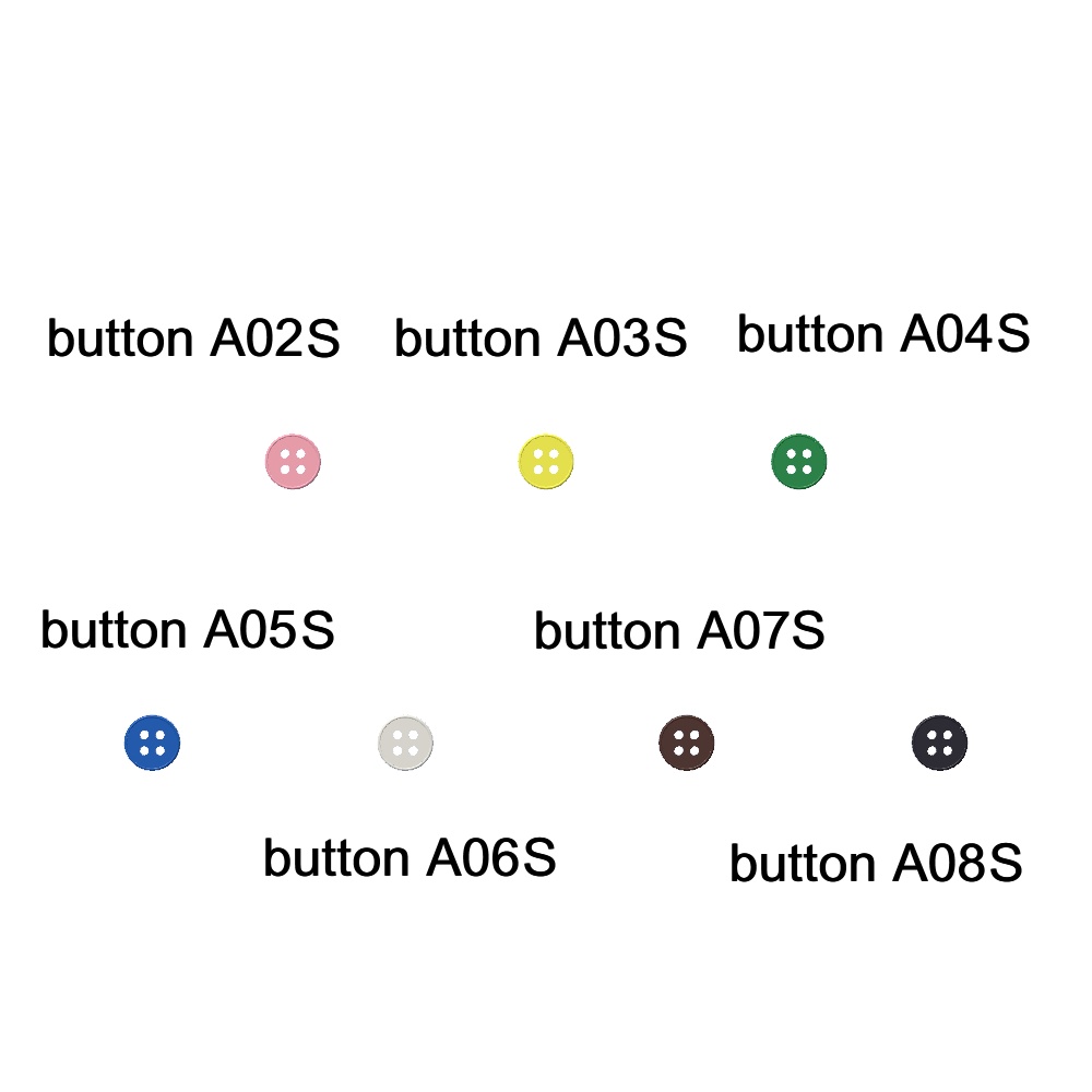 【3Dモデル】お洋服につける留め具ボタンセット