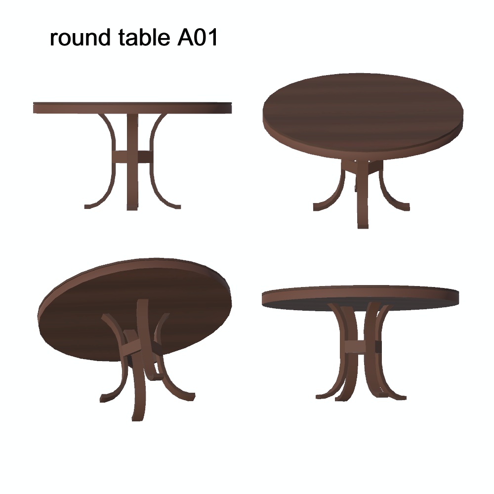 【3Dモデル】ラウンドテーブル