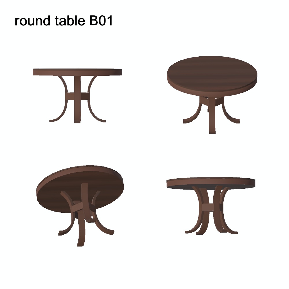 【3Dモデル】ラウンドテーブル