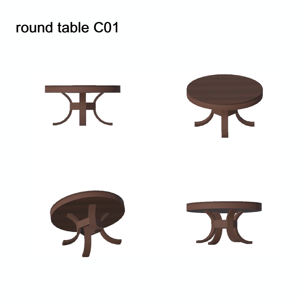 【3Dモデル】ラウンドテーブル