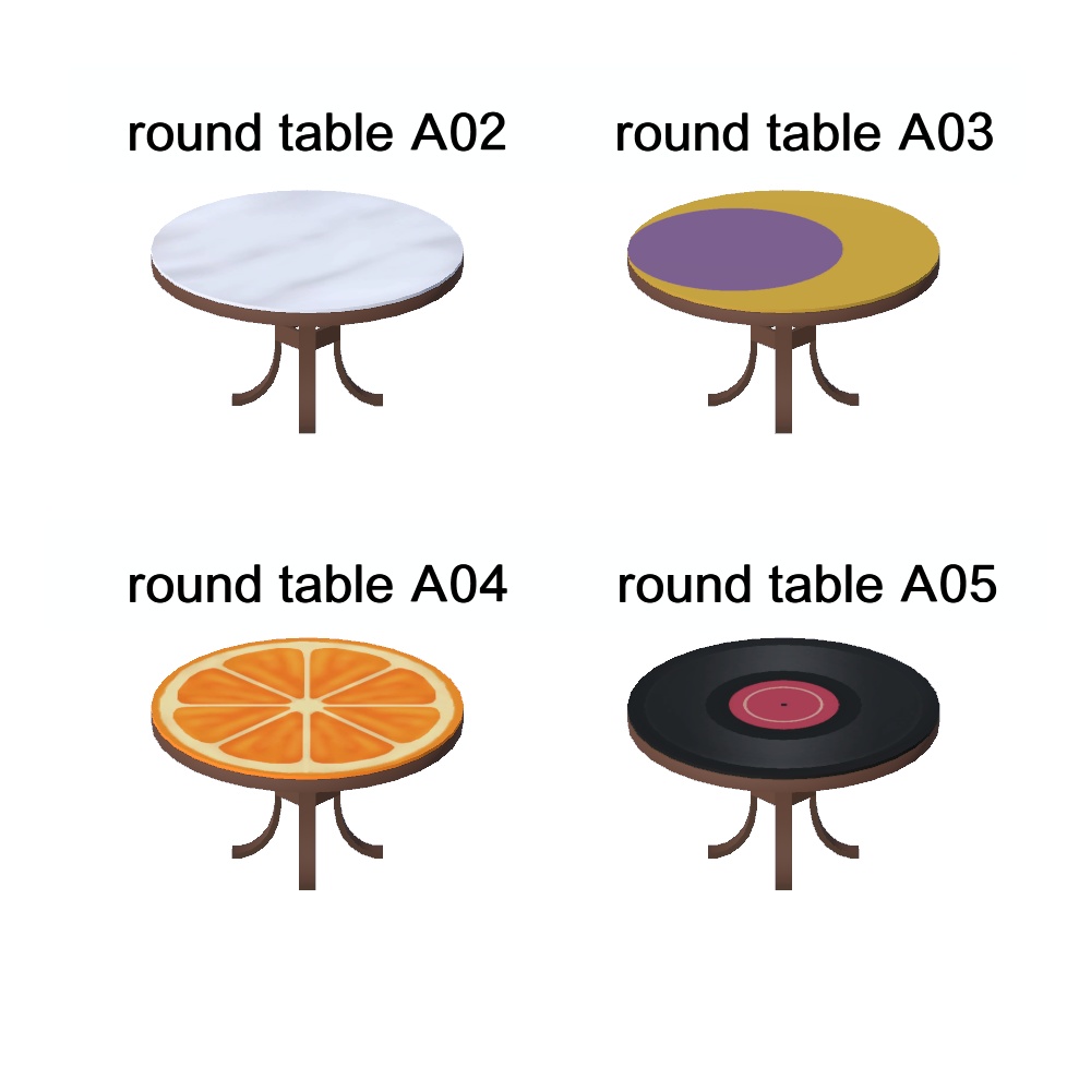 【3Dモデル】ラウンドテーブル