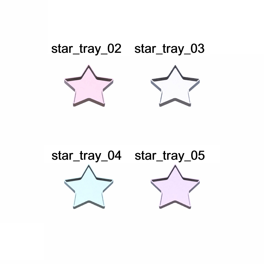 【3Dモデル】星のお皿とトレイセット