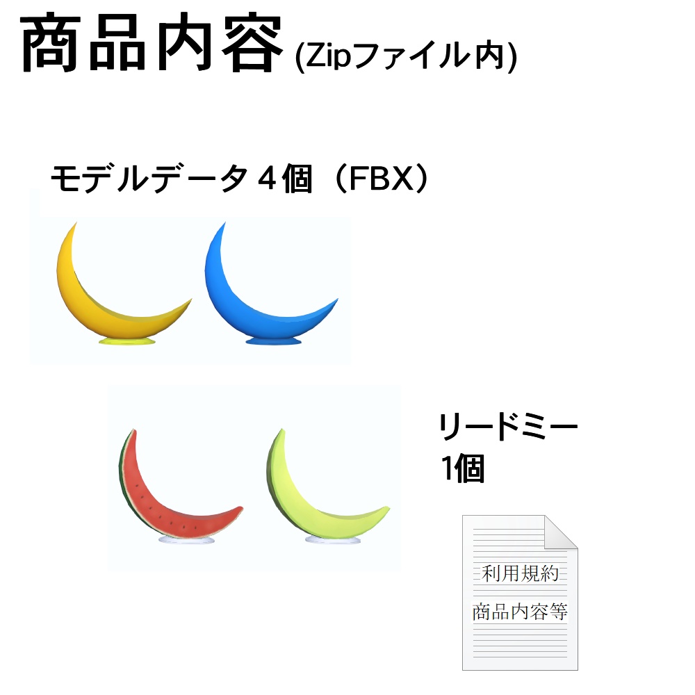 【3Dモデル】月とフルーツのソファ