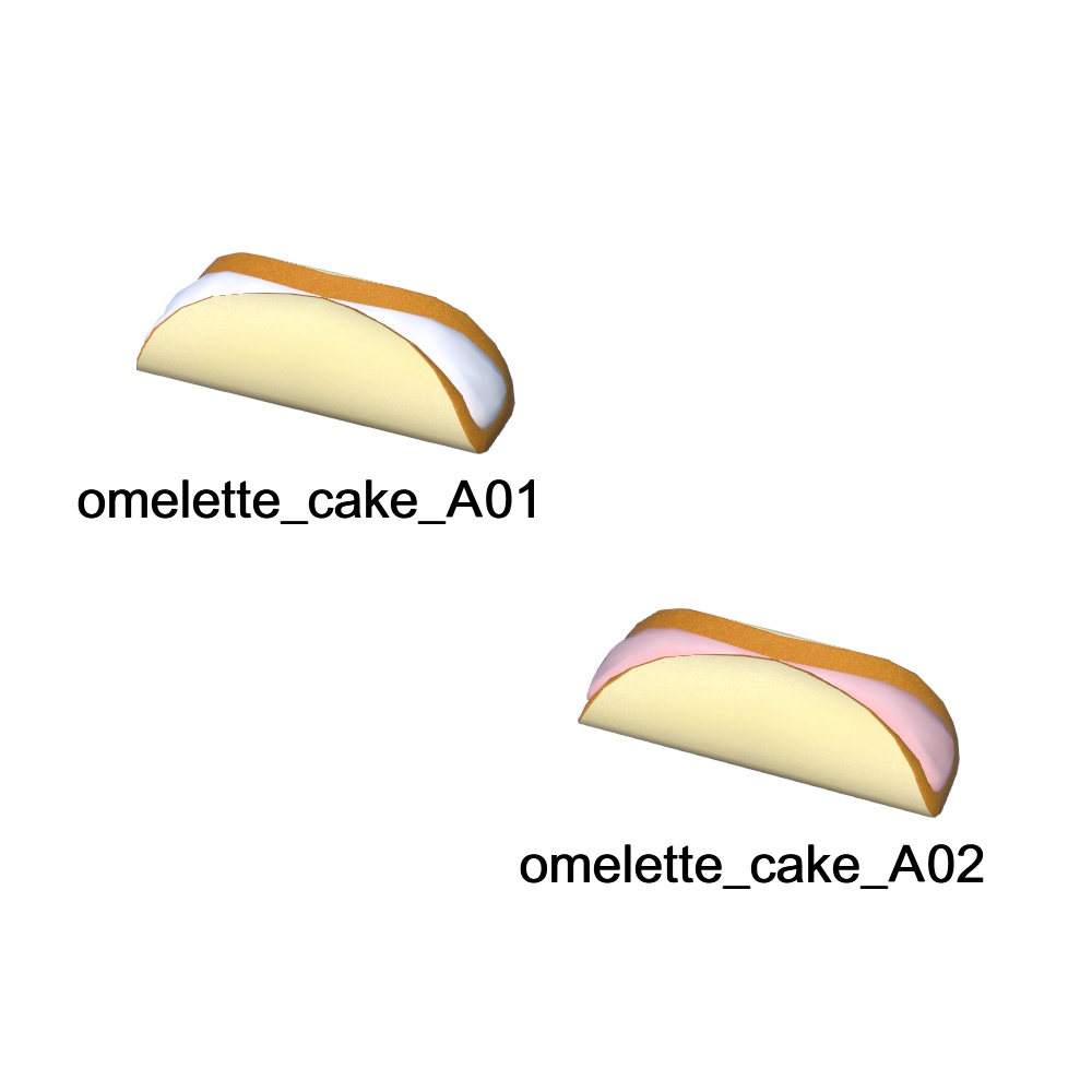 【3Dモデル】3時のおやつデザートセット