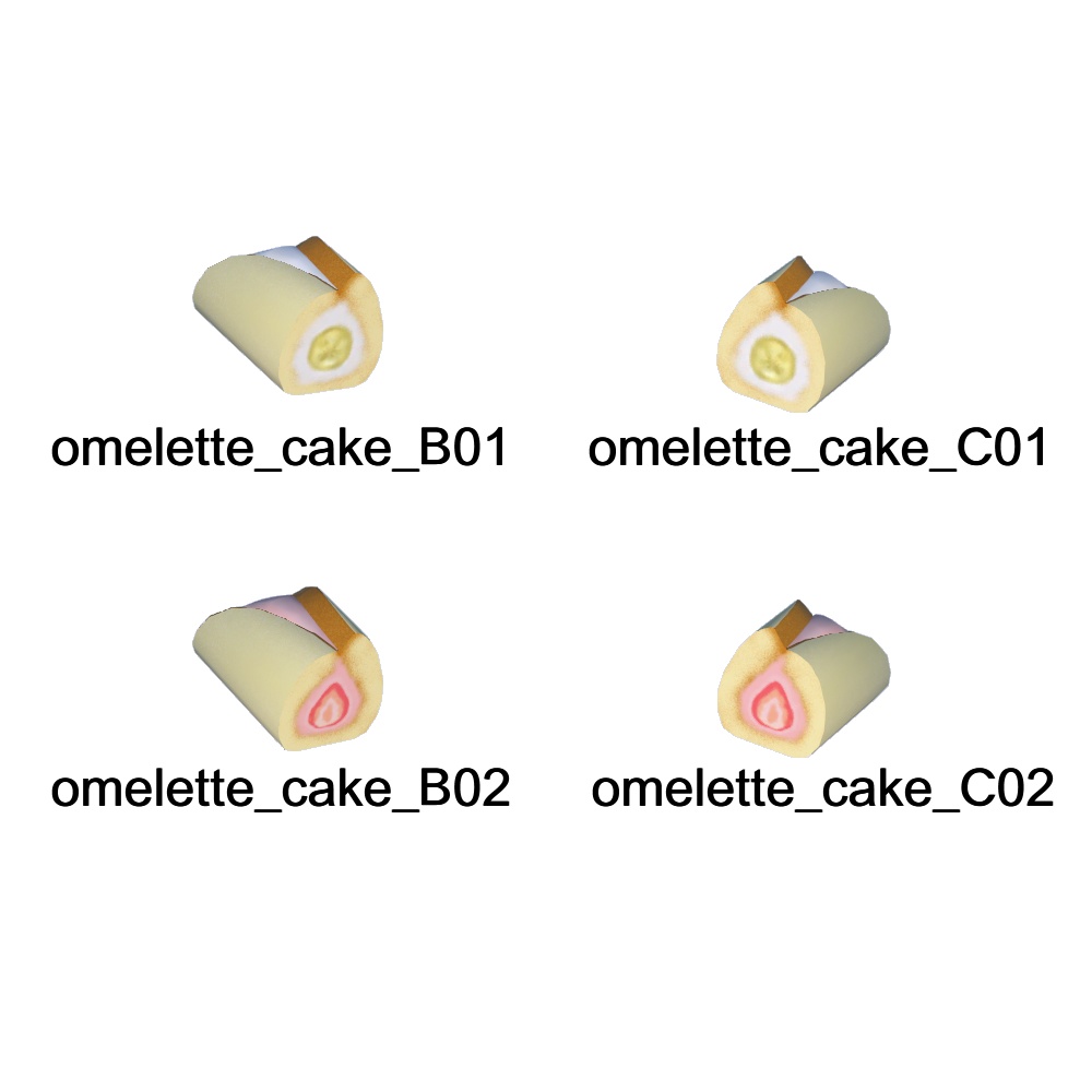 【3Dモデル】3時のおやつデザートセット