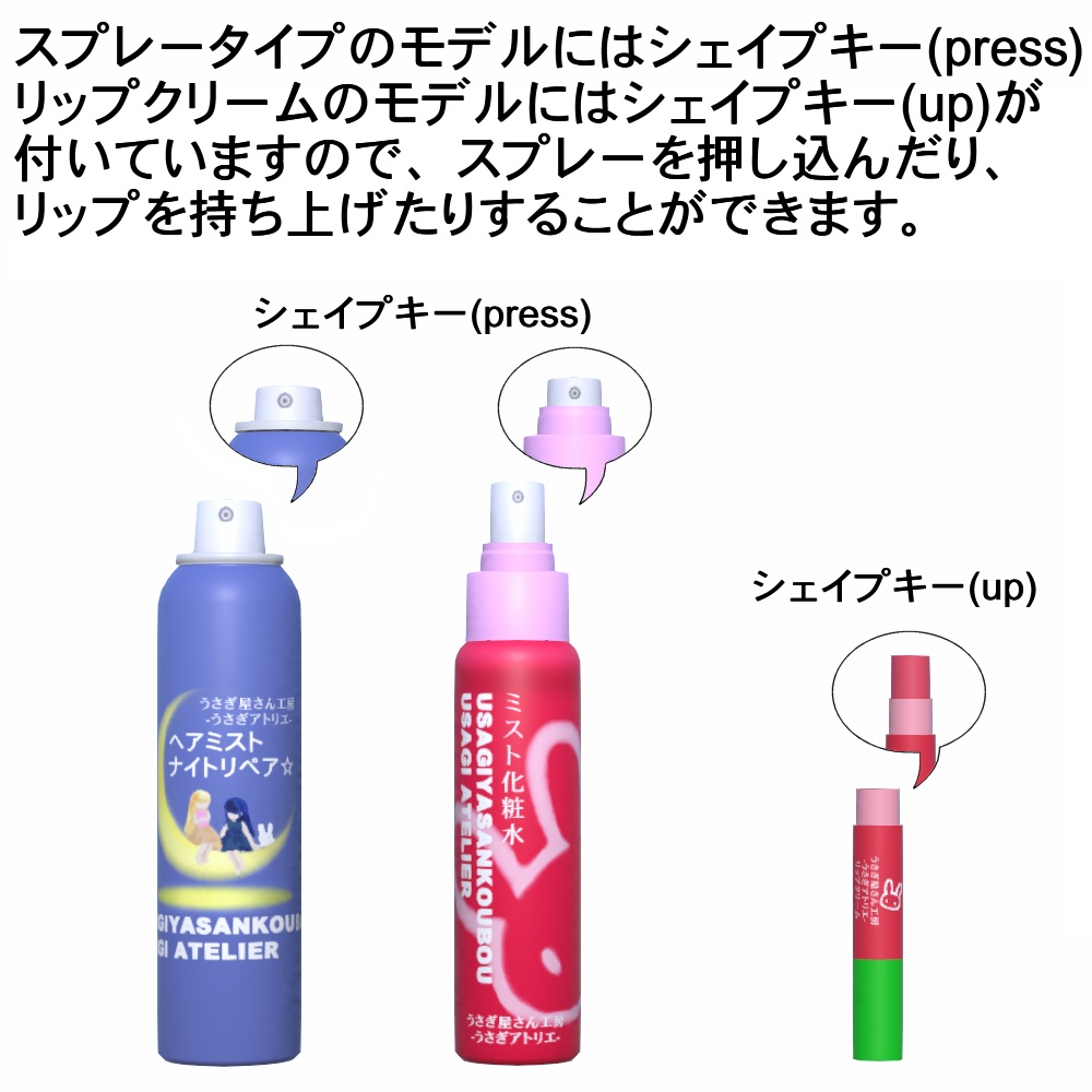 【3Dモデル】保湿美容品セット