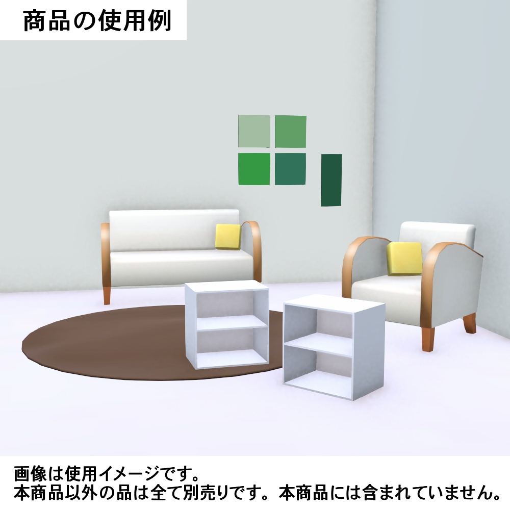 【3Dモデル】フォロワーさん100人記念パステル色ラック