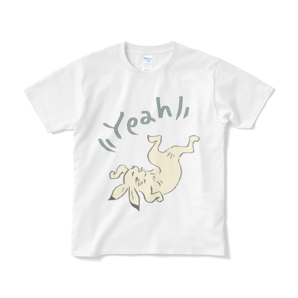 【あめたまや】うさぎTシャツ〜鳥獣戯画風〜