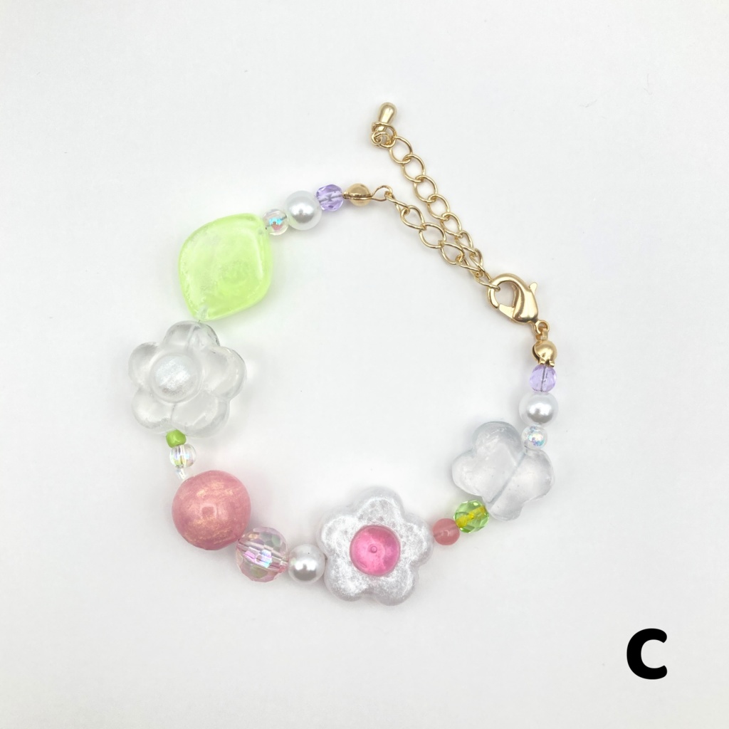 FLOWERデコ ブレスレット