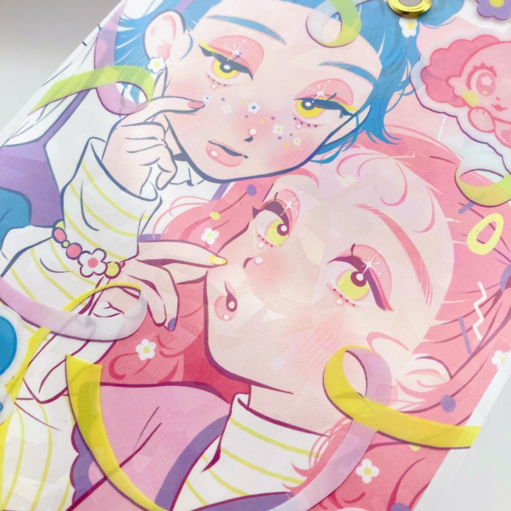 FLOWERデコ イラストカード