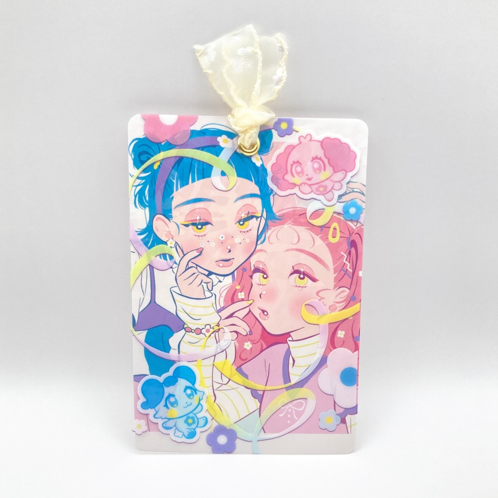 FLOWERデコ　イラストカード