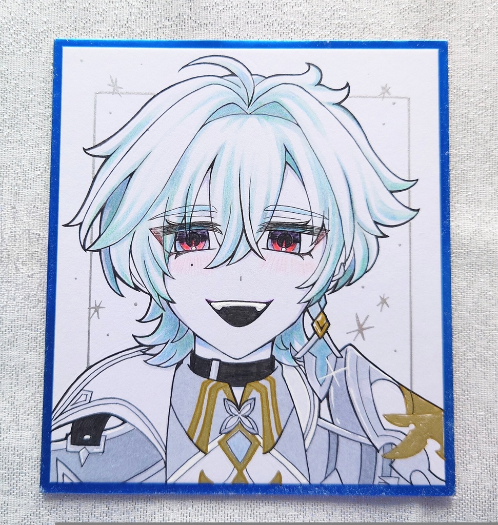 【原画】手描きイラスト 色紙 ローエン