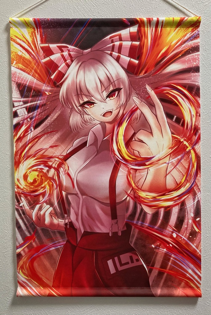 【藤原妹紅】『フェニックス再誕』A2タペストリー