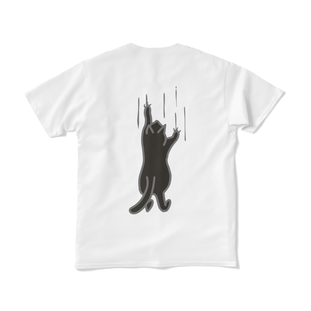 どこでも爪とぎ猫Tシャツ